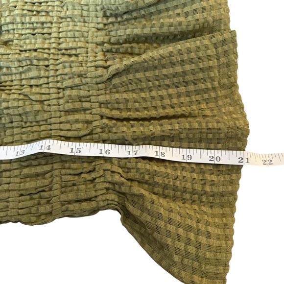 Anthropologie Maeve Smocked Halter Top Olive Green XS Boho Bohemian Chic Fall - Picture 12 of 13